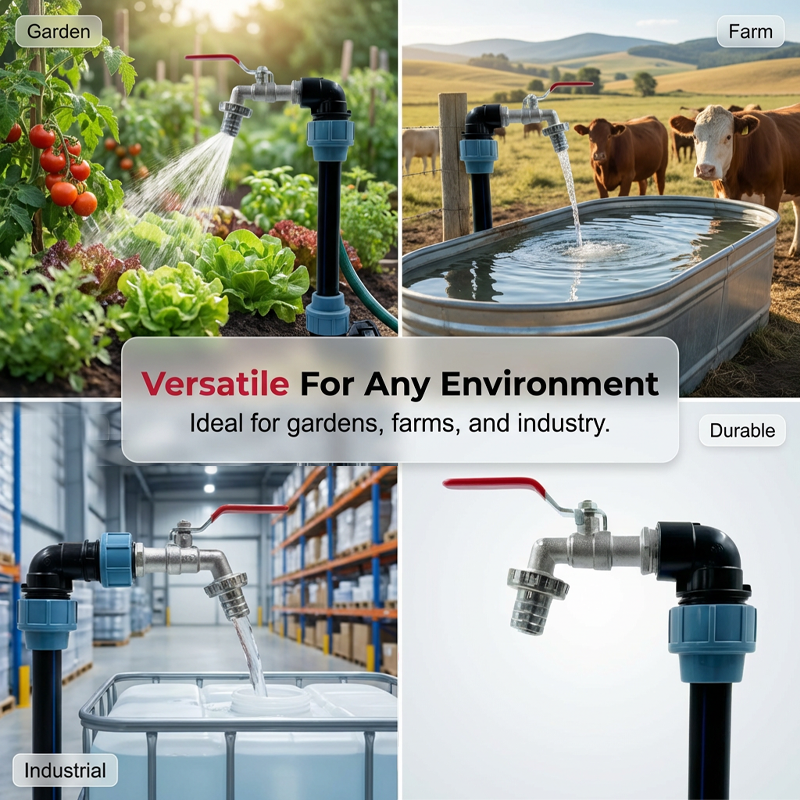 Adapter-set voor IBC-tanks – verhoging, tapkraan van zinklegering (3/4“), PE-slang & haakse stukken – ideaal voor tuin & huishouden 💧🏡