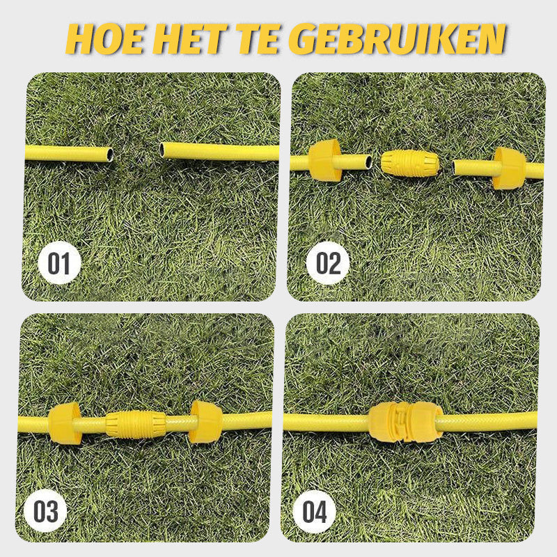 Verdikte universele slangkoppeling met klik