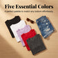 5-pack veelzijdige T-shirts in effen kleuren