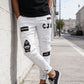 👖Heren skinny jeans met scheuren🎨👟