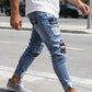 👖Heren skinny jeans met scheuren🎨👟