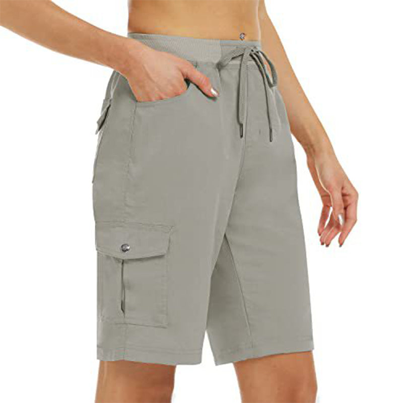 Sneldrogende Cargo Short voor Dames met Zakken