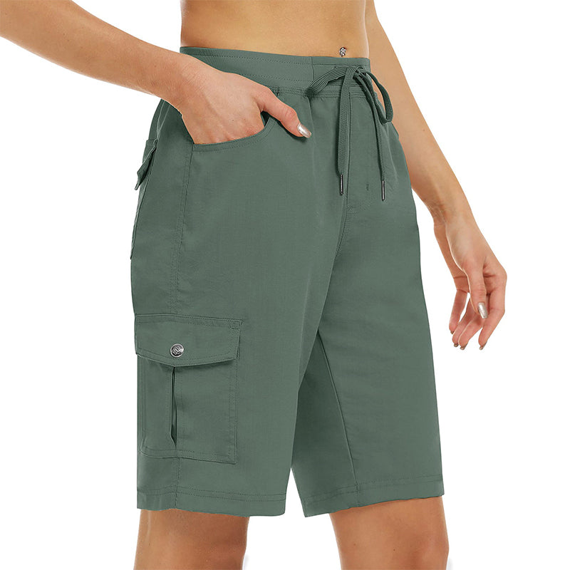 Sneldrogende Cargo Short voor Dames met Zakken