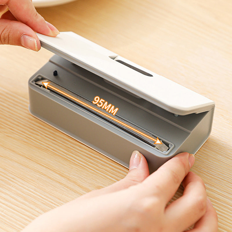 Oplaadbare 2-in-1 mini-zaksealer met snijfunctie
