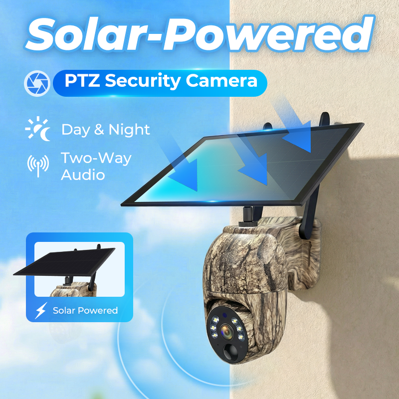 PTZ Beveiligingscamera op Zonne-energie
