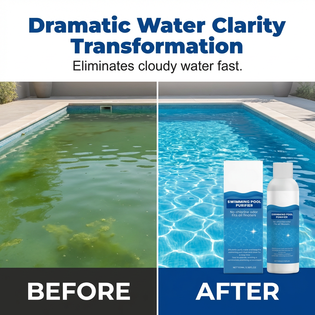 💧🌊 PH-neutraal glansspoelmiddel – vaarwel groen water! ✨🚀 Gemakkelijk te doseren, geen chloorlucht. Voor een natuurlijk schone badervaring en minder schoonmaakwerk.