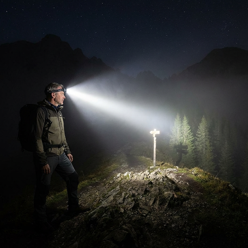Multifunctionele oplaadbare LED-hoofdlamp