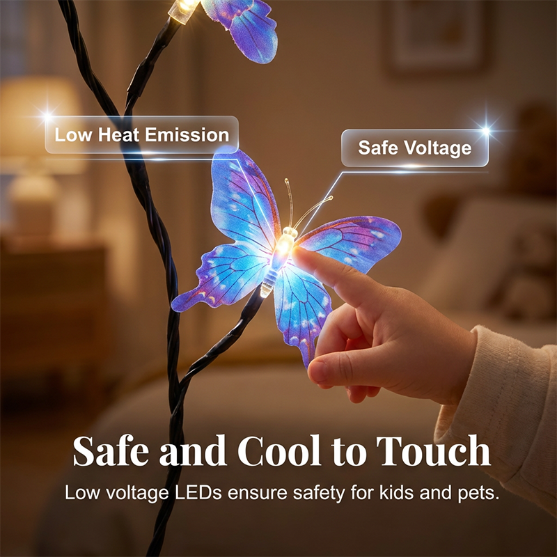 🦋Magische Vlinder Lichtrank (1,6m) | Buigbaar LED Lichtsnoer met 36 Lampjes & 8 Modi | Esthetische Sfeerverlichting