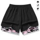 💎50% OP 2-IN-1 ATHLETIC SHORTS💎Ademende stof, camo-voering & zakken voor dames🏃‍♀️✨