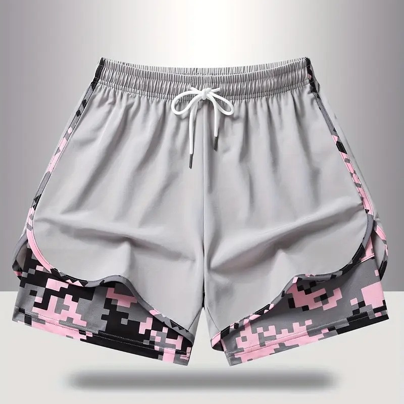 💎50% OP 2-IN-1 ATHLETIC SHORTS💎Ademende stof, camo-voering & zakken voor dames🏃‍♀️✨