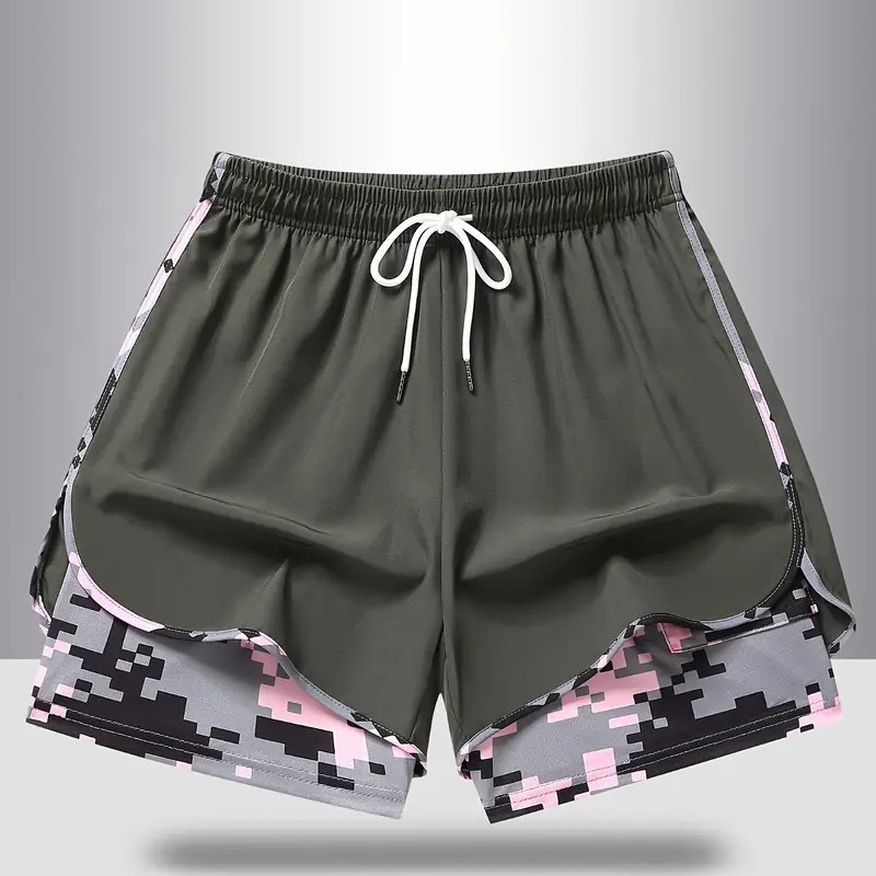 💎50% OP 2-IN-1 ATHLETIC SHORTS💎Ademende stof, camo-voering & zakken voor dames🏃‍♀️✨