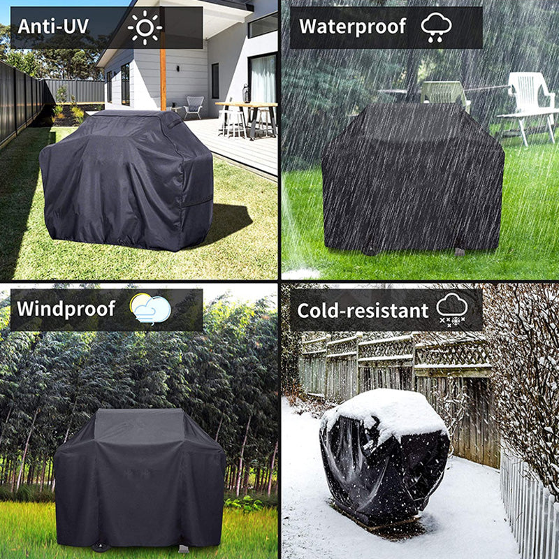 🍖Stevige, waterdichte barbecuehoes – UV-bestendig, weerbestendig en ideaal om uw barbecue te beschermen tegen regen, sneeuw en zon🛡️