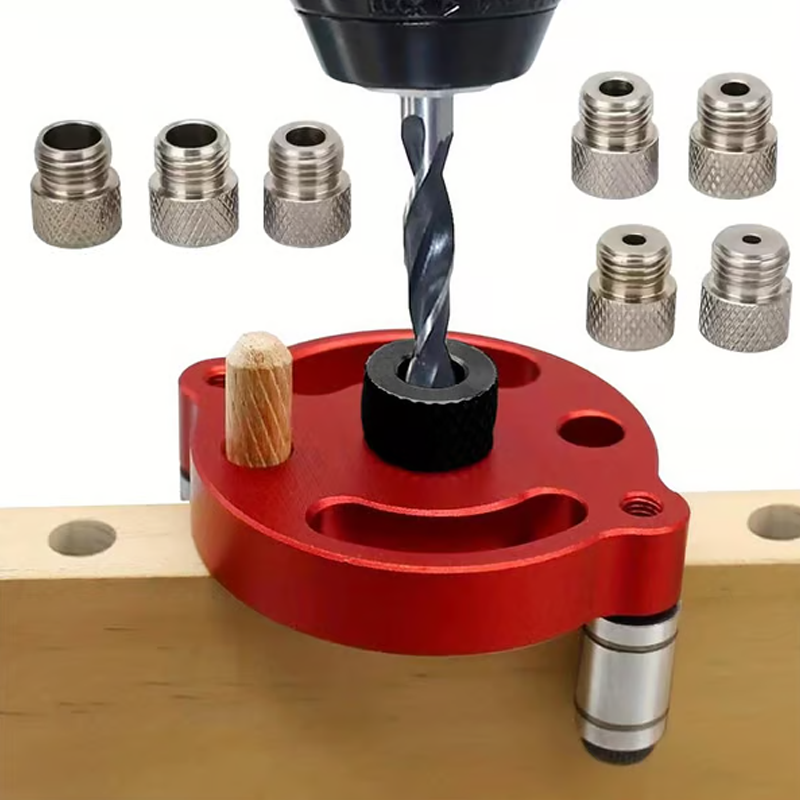 🔨 Zelfcentrerende Deuvelmal-set voor Houtbewerking | Perfecte Uitlijning, Strakke Gaten & Nauwkeurig Resultaat 🛠️