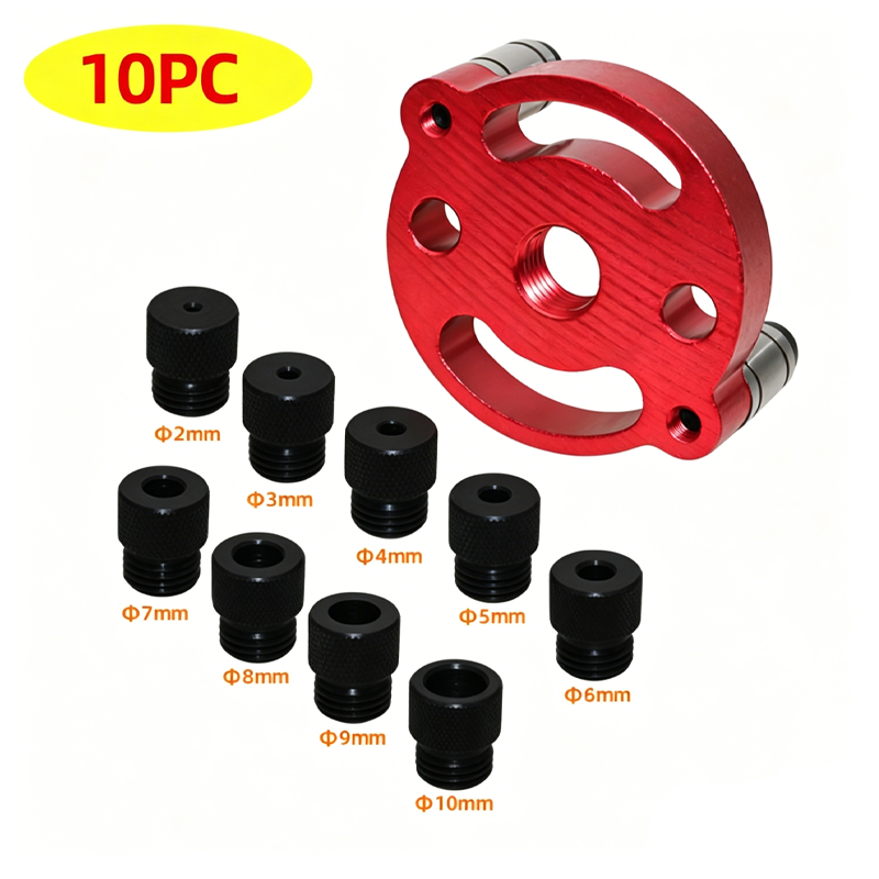 🔨 Zelfcentrerende Deuvelmal-set voor Houtbewerking | Perfecte Uitlijning, Strakke Gaten & Nauwkeurig Resultaat 🛠️