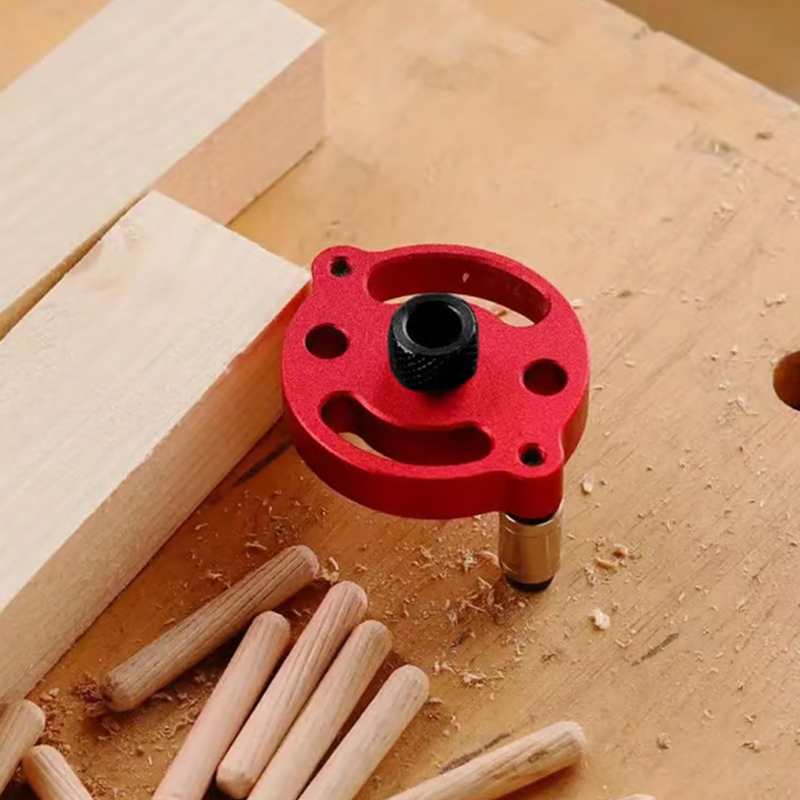 🔨 Zelfcentrerende Deuvelmal-set voor Houtbewerking | Perfecte Uitlijning, Strakke Gaten & Nauwkeurig Resultaat 🛠️