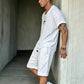 👕🩳 Casual T-shirt- en korte broekset voor heren | Comfortabel • Ademend • 2-delig
