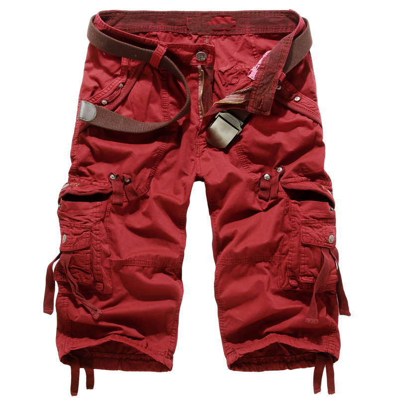 Heren multi-pocket cargoshorts