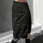Heren plus size casual capribroek met trekkoord