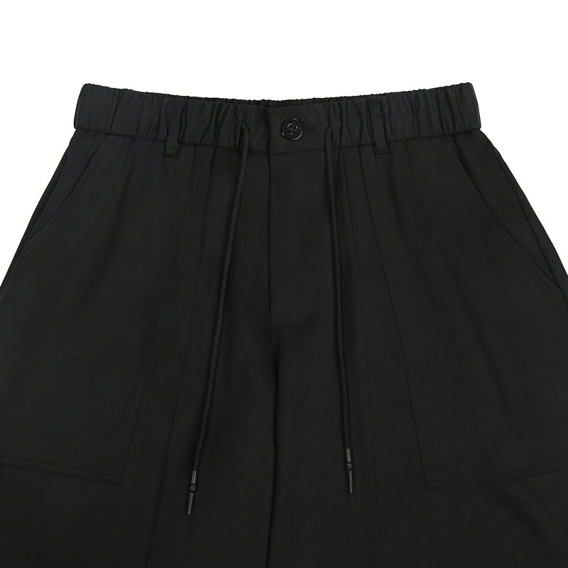 Heren plus size casual capribroek met trekkoord