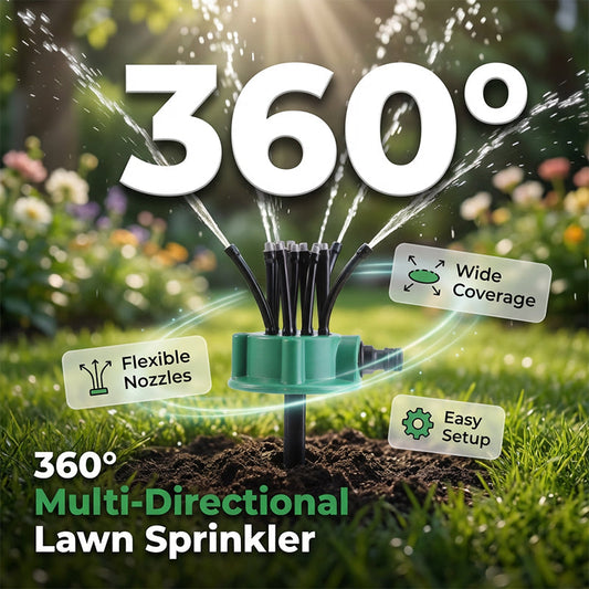 💦360° Dekking Precisie Tuinberegeningssproeier – Elke Druppel Raakt Zijn Doel
