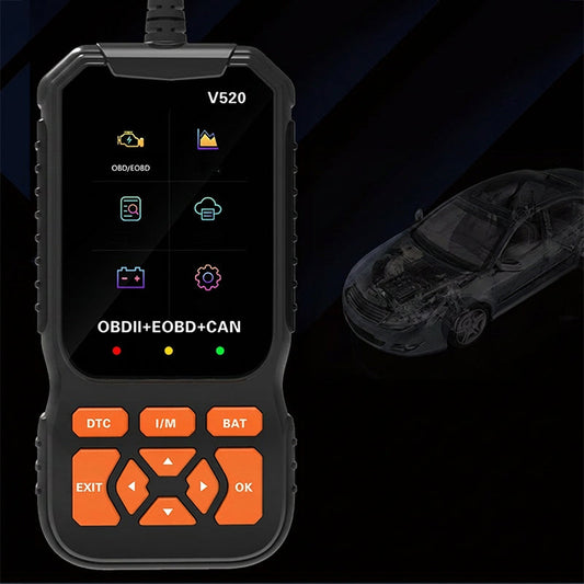 ❄️Zomerfresh 50% Korting!🚗V520 OBD2 Autodiagnose Scanner – Universele Foutcodelezer voor Motorstoringen, Live Data & Emissiecheck