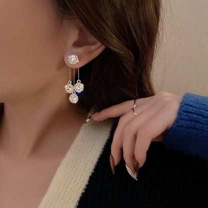 Perfect Gift Zirkoon Oorbellen met Ronde Bloemblaadjes