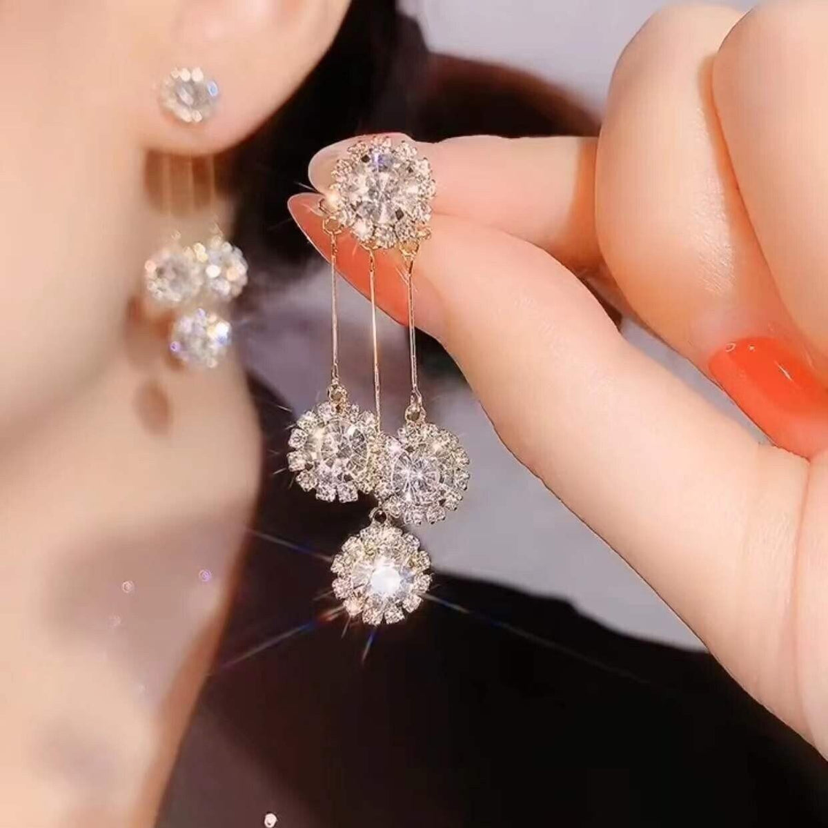 Perfect Gift Zirkoon Oorbellen met Ronde Bloemblaadjes