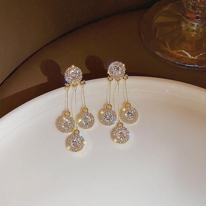 Perfect Gift Zirkoon Oorbellen met Ronde Bloemblaadjes