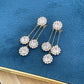 Perfect Gift Zirkoon Oorbellen met Ronde Bloemblaadjes
