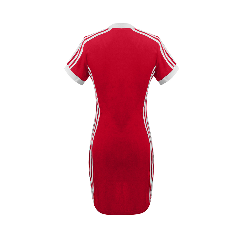 Sportieve V-hals Bodycon Minijurk voor Dames