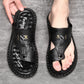 👣TIJDELIJK 50% KORTING!🌿Ademende, zachte leren outdoorsandalen voor heren (ook in grote maten) – ondersteunend, antislip, instapmodel 🌲