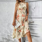 Casual jurk voor dames, mouwloos met bloemenprint