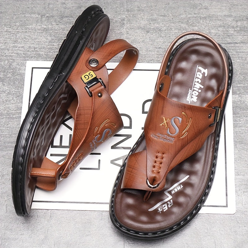 👣TIJDELIJK 50% KORTING!🌿Ademende, zachte leren outdoorsandalen voor heren (ook in grote maten) – ondersteunend, antislip, instapmodel 🌲