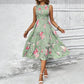 Casual jurk voor dames, mouwloos met bloemenprint