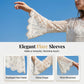 Dames blouse in vintage-stijl met kant als bedekkend bovenkledingstuk