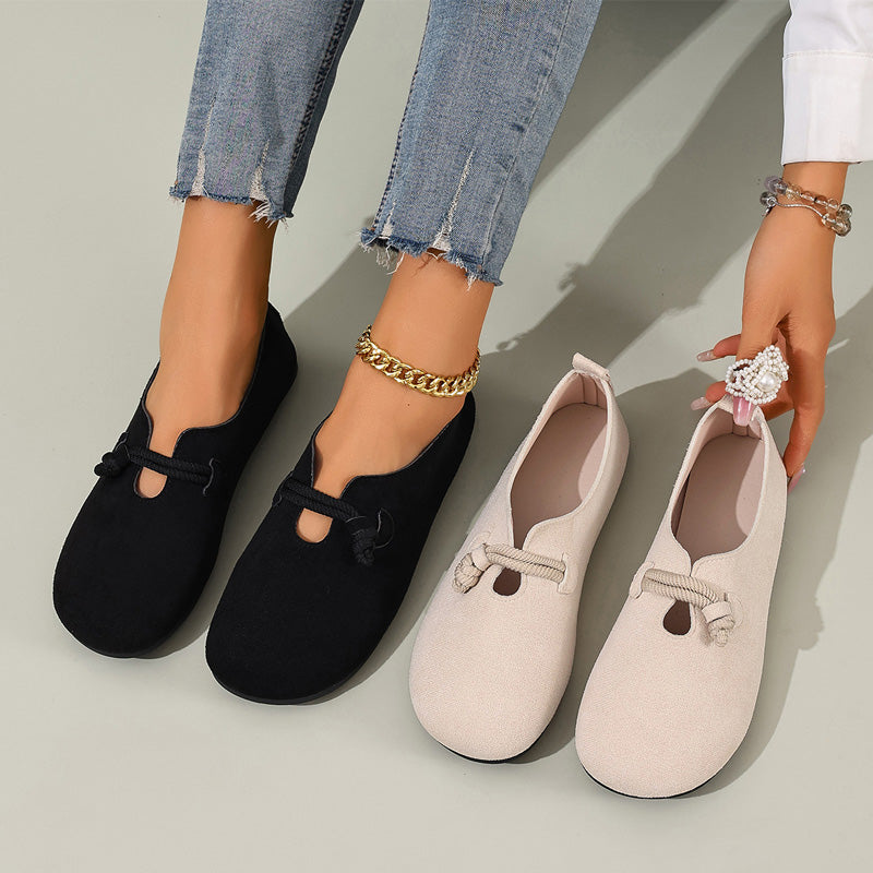 🥿NU 50% KORTING!🎀Comfortabele instappers van imitatie suède – gemakkelijk aan en uit te trekken, ruime ronde neus en tijdloze kleuren💫