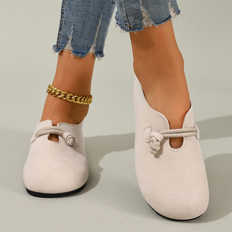 🥿NU 50% KORTING!🎀Comfortabele instappers van imitatie suède – gemakkelijk aan en uit te trekken, ruime ronde neus en tijdloze kleuren💫