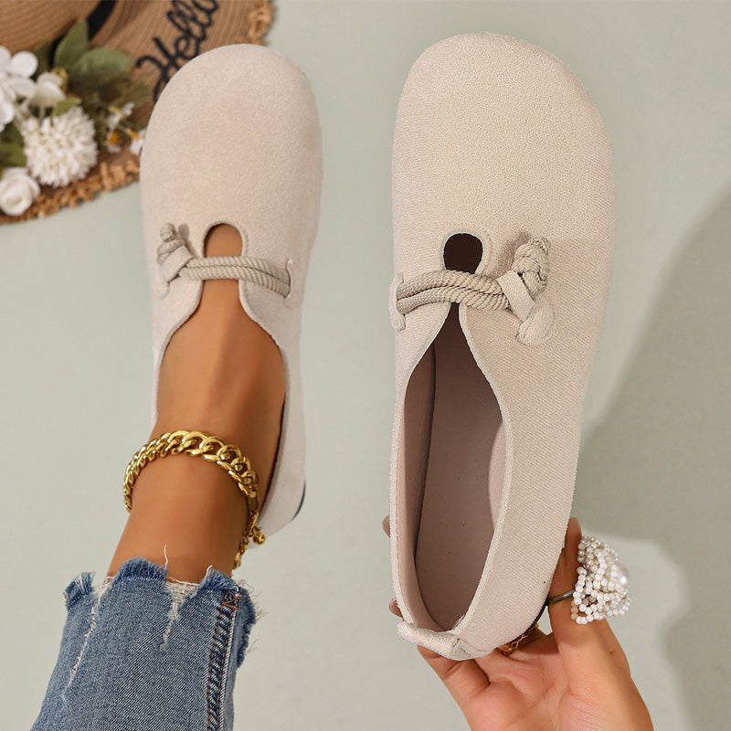 🥿NU 50% KORTING!🎀Comfortabele instappers van imitatie suède – gemakkelijk aan en uit te trekken, ruime ronde neus en tijdloze kleuren💫