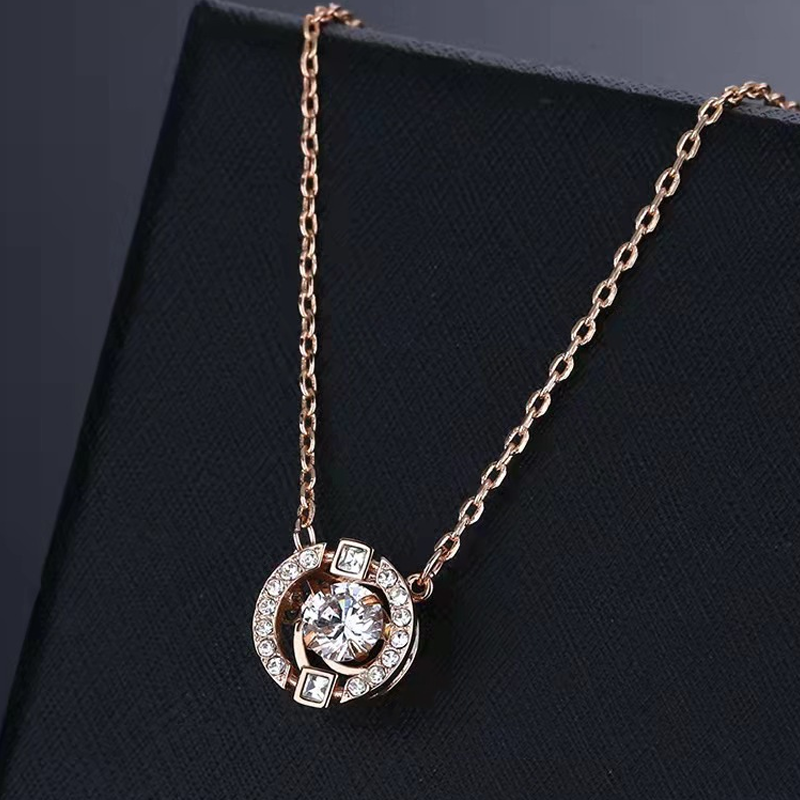 💖Koop 1 krijg 1 gratis🌟Zweetbestendige, verzilverde fonkelende dans-rhinestone ketting