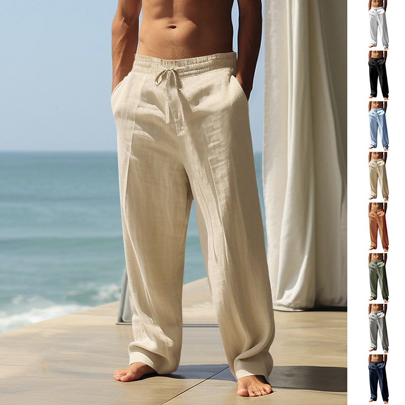 👖 NU 50% KORTING! 🏠 Casual herenbroek met trekkoord en zakken 🌿