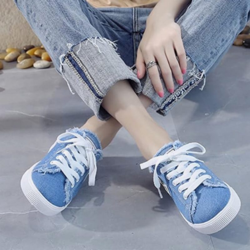 👟 NU 50% KORTING! 👖 Dames denim muiltjes – makkelijk aan te trekken, comfortabele zool & perfect voor een casual zomerlook ☀️