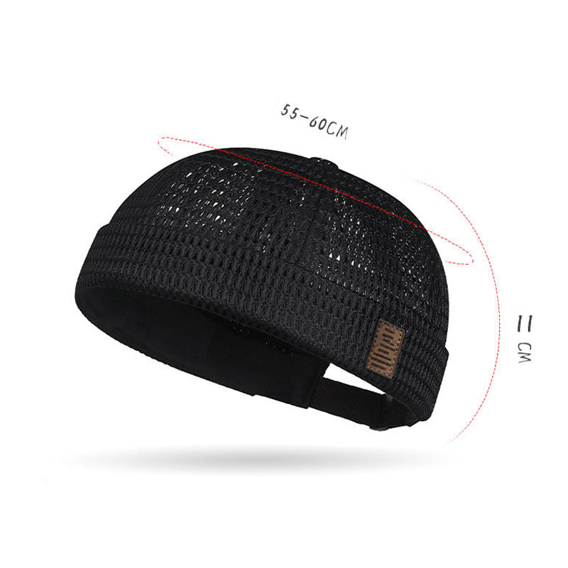 🧢 NU 50% KORTING! 🌬️ Lichte, ademende mazenpet zonder rand – retro docker-stijl, verstelbaar en ultra-lightgewicht – koel comfort ✨
