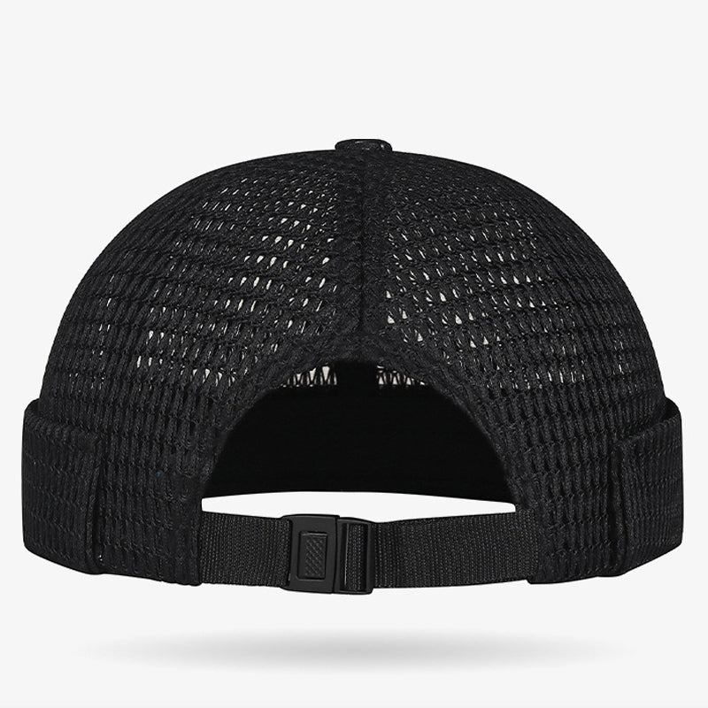 🧢 NU 50% KORTING! 🌬️ Lichte, ademende mazenpet zonder rand – retro docker-stijl, verstelbaar en ultra-lightgewicht – koel comfort ✨