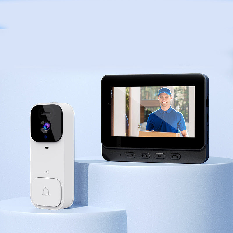 🏠BEPERKTE TIJD 50% KORTING⚡Slimme videodeurbel met 4,3" scherm – live bewaking & tweerichtingsaudio🏡💖