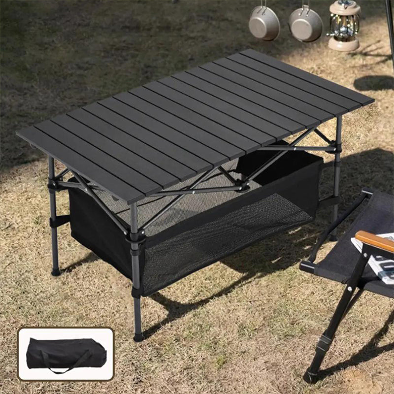 Draagbare opvouwbare campingtafel met opbergtas