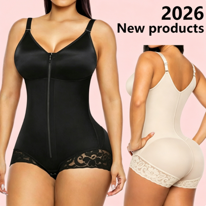 Dames buikcorrigerende shapewear body met rits