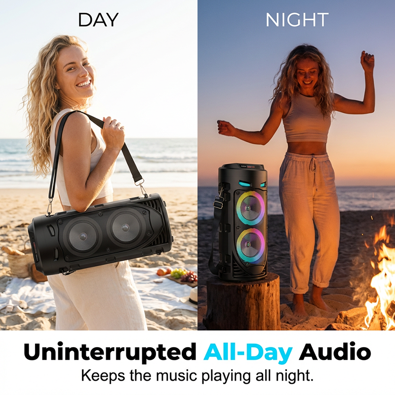 🥳HETE UITVERKOOP 2026🥳💞Meer dan 50.000 verkocht!🎤🔊 50% korting! Draagbare Bluetooth-luidspreker met microfoon – 16W krachtig geluid, RGB-verlichting en bedrade microfoon. Perfect voor karaoke, square dancing en kraampjes in de buitenlucht.