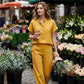 ⏰Casual tweedelige set voor dames in effen kleur👚👖