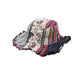 Patchwork veelkleurige paddenstoelhennep hoed met zak