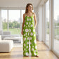 Dames Jumpsuit met Bloemenprint en Wijde Pijpen